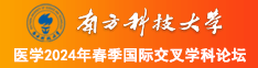 黄色搞屄南方科技大学医学2024年春季国际交叉学科论坛